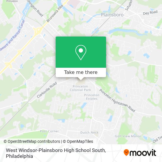 West Windsor-Plainsboro High School South map