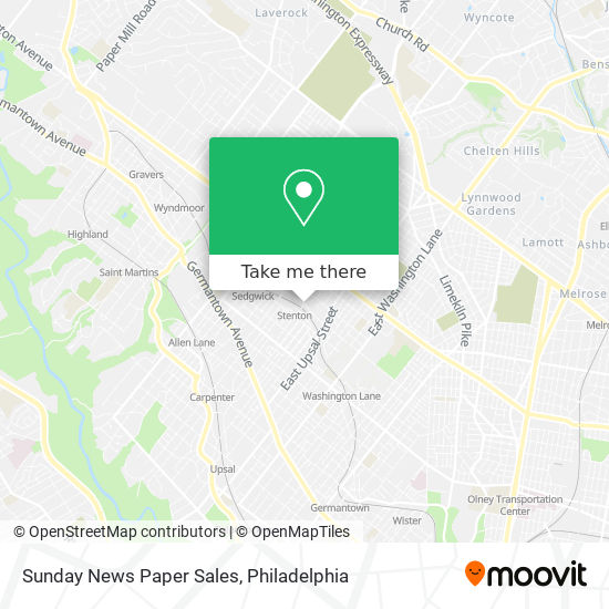 Sunday News Paper Sales map