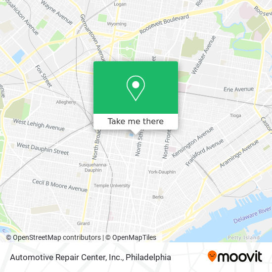 Mapa de Automotive Repair Center, Inc.