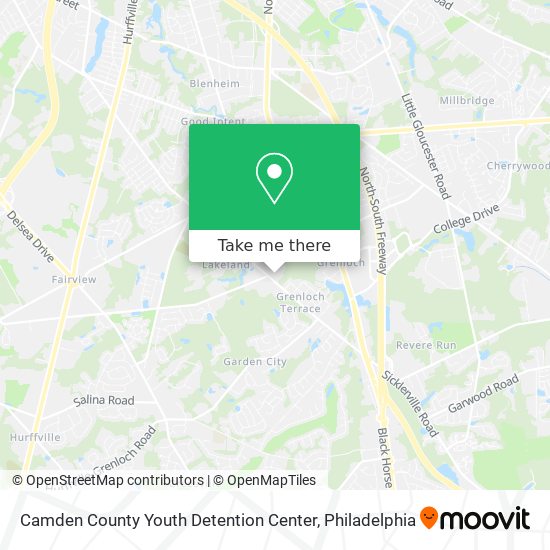 Mapa de Camden County Youth Detention Center