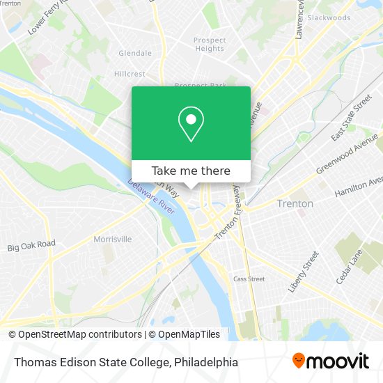 Thomas Edison State College map