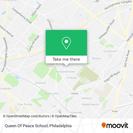 Queen Of Peace School map