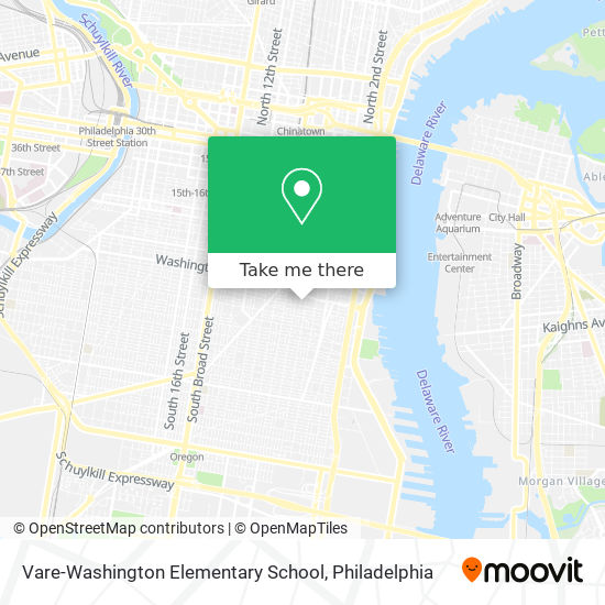 Vare-Washington Elementary School map