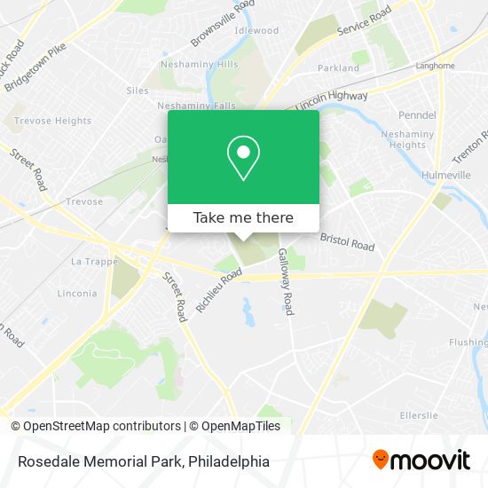 Rosedale Memorial Park map