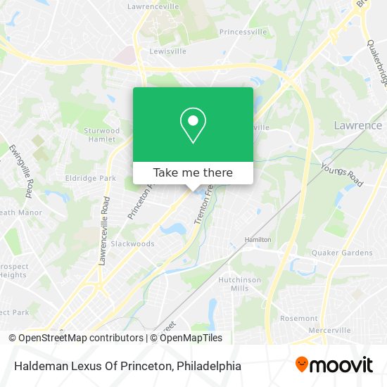 Haldeman Lexus Of Princeton map