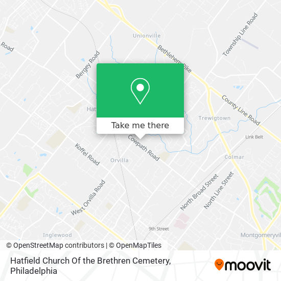 Hatfield Church Of the Brethren Cemetery map