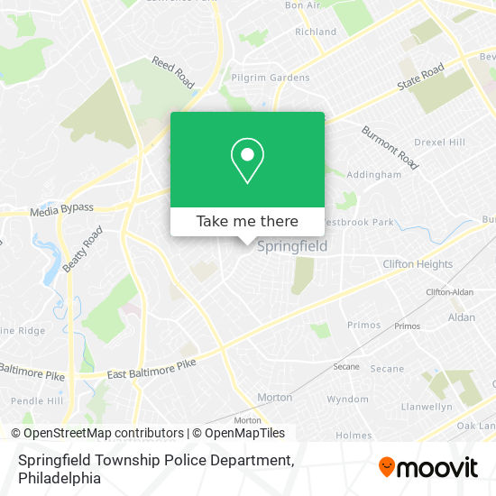 Springfield Township Police Department map