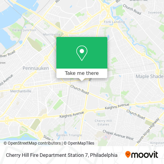 Cherry Hill Fire Department Station 7 map