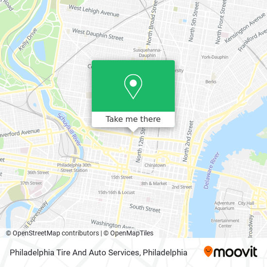 Philadelphia Tire And Auto Services map