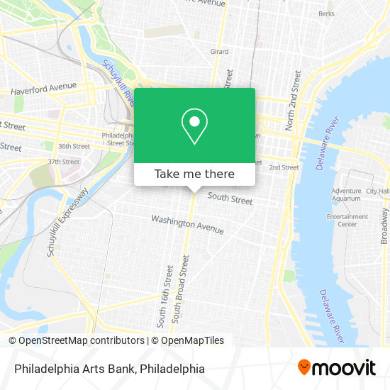 Philadelphia Arts Bank map