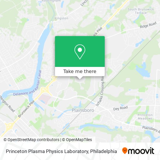 Princeton Plasma Physics Laboratory map