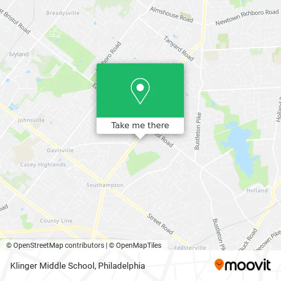 Klinger Middle School map