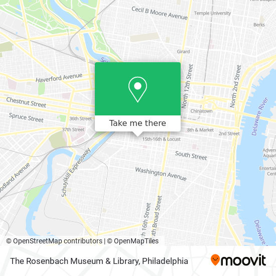 The Rosenbach Museum & Library map