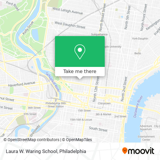 Mapa de Laura W. Waring School