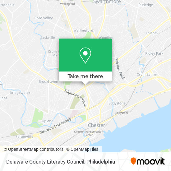 Mapa de Delaware County Literacy Council