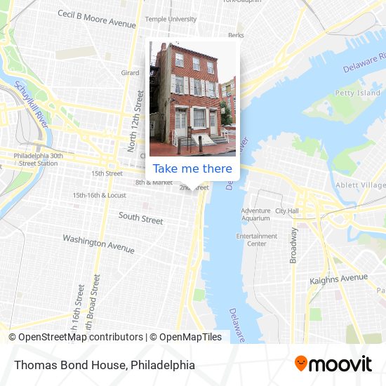 Mapa de Thomas Bond House