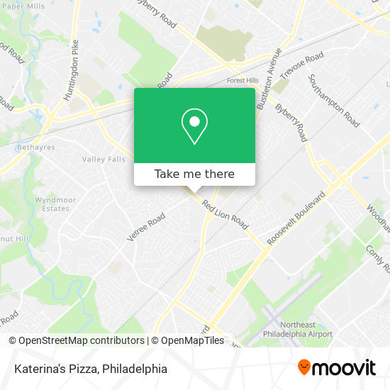 Katerina's Pizza map