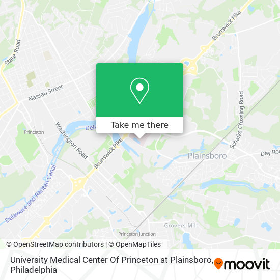 Mapa de University Medical Center Of Princeton at Plainsboro