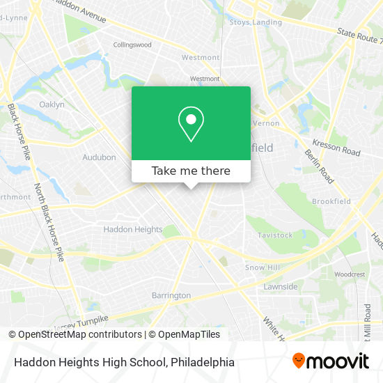 Haddon Heights High School map