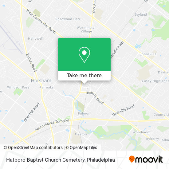 Mapa de Hatboro Baptist Church Cemetery