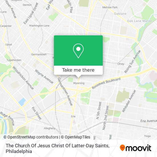 Mapa de The Church Of Jesus Christ Of Latter-Day Saints