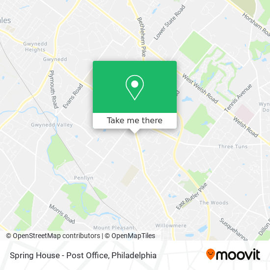 Spring House - Post Office map