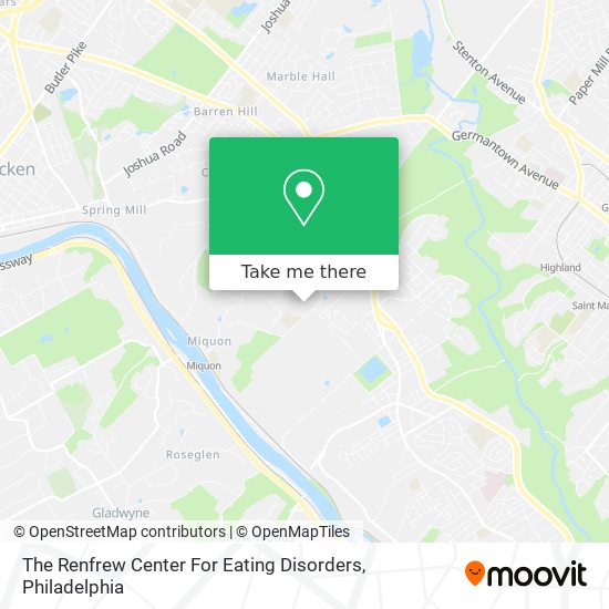 The Renfrew Center For Eating Disorders map