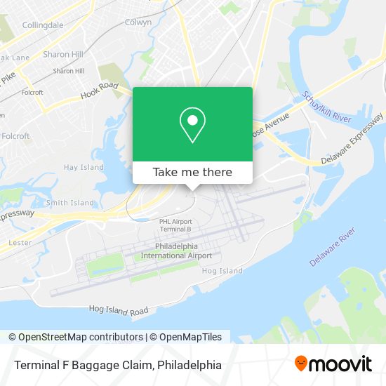 Mapa de Terminal F Baggage Claim