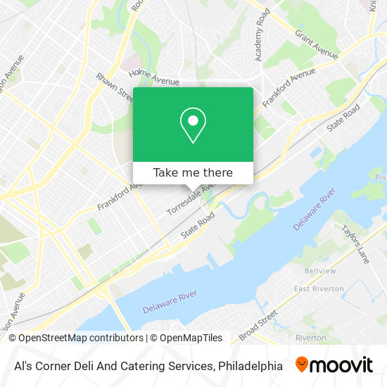 Mapa de Al's Corner Deli And Catering Services