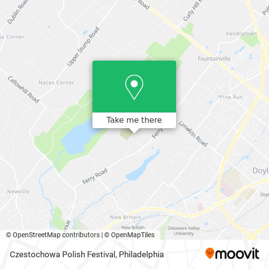 Mapa de Czestochowa Polish Festival