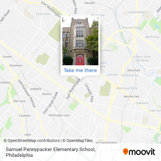 Mapa de Samuel Pennypacker Elementary School