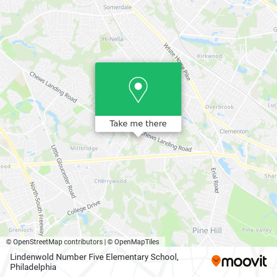 Mapa de Lindenwold Number Five Elementary School