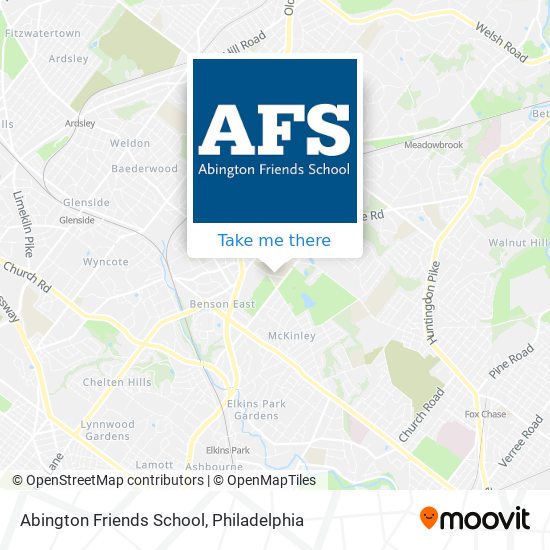 Abington Friends School map