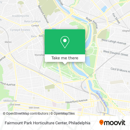 Mapa de Fairmount Park Horticulture Center