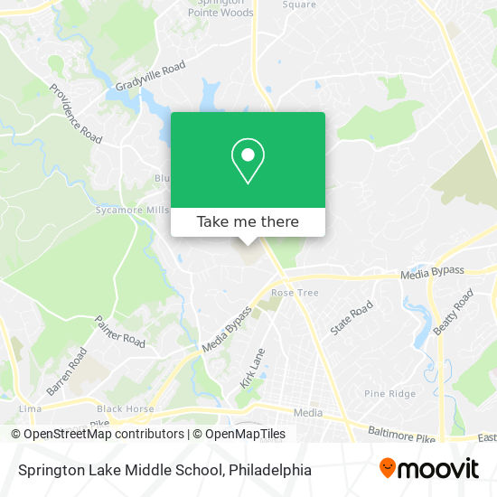Mapa de Springton Lake Middle School