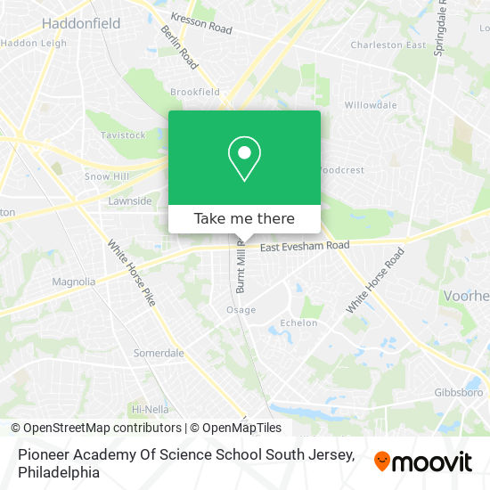 Pioneer Academy Of Science School South Jersey map