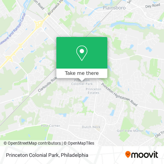 Mapa de Princeton Colonial Park