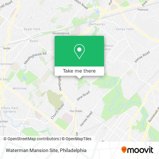 Waterman Mansion Site map
