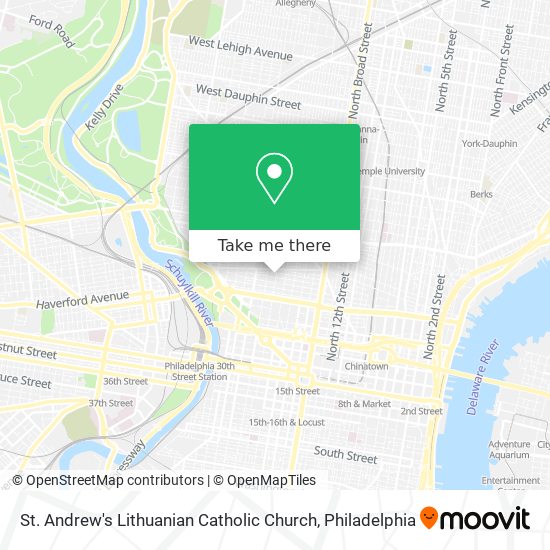 St.  Andrew's Lithuanian Catholic Church map