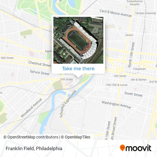 Mapa de Franklin Field