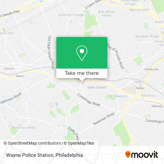 Wayne Police Station map