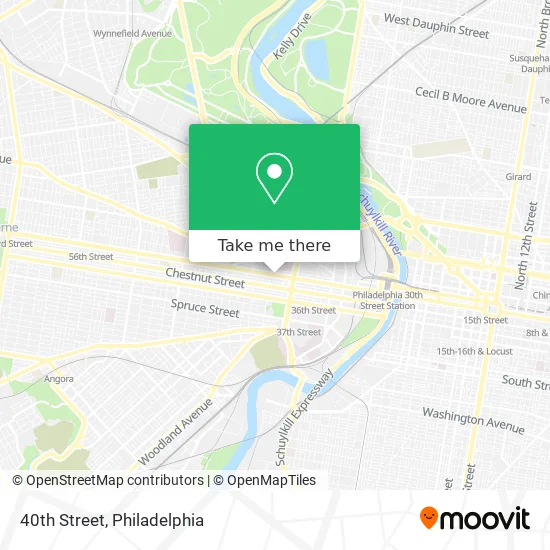 40th Street map