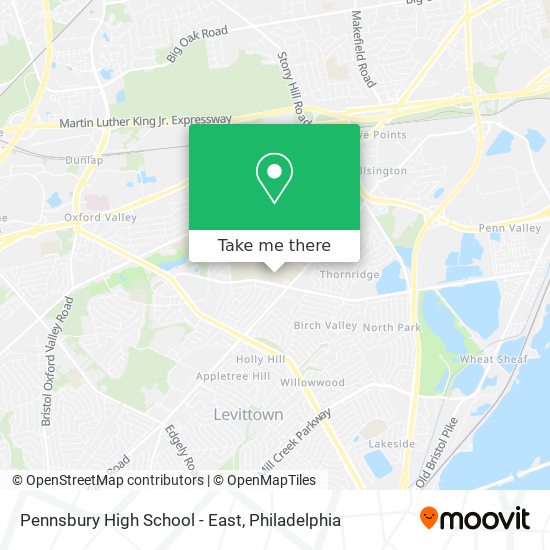 Pennsbury High School - East map