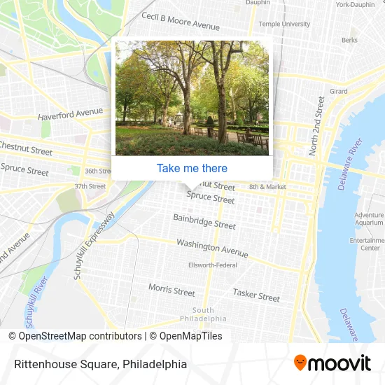 Rittenhouse Square map