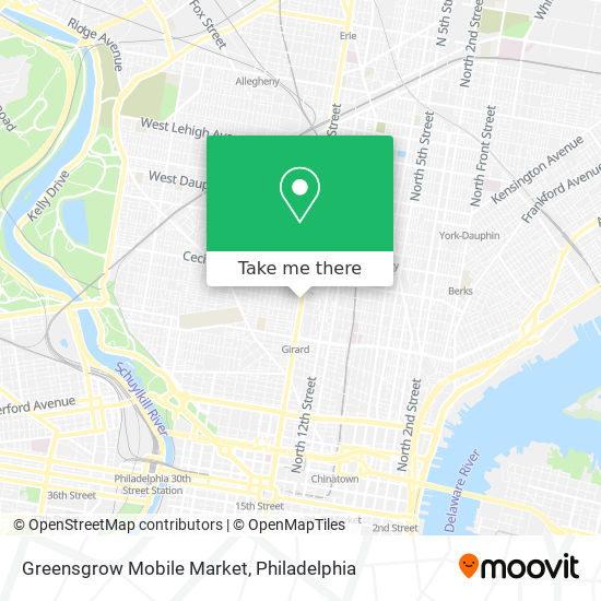 Greensgrow Mobile Market map