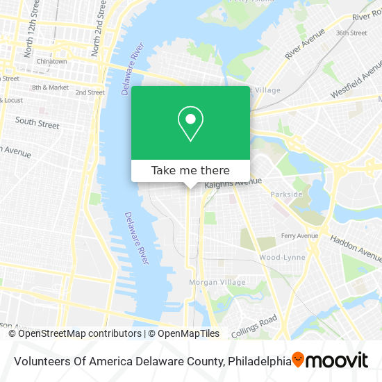 Mapa de Volunteers Of America Delaware County