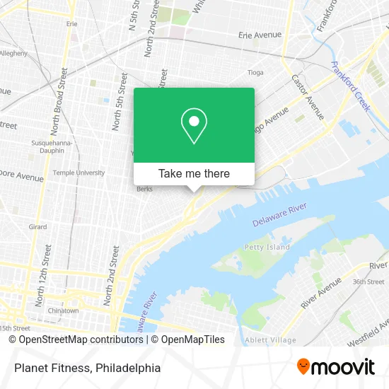Planet Fitness map