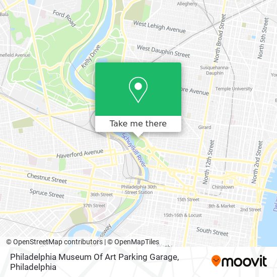 Mapa de Philadelphia Museum Of Art Parking Garage