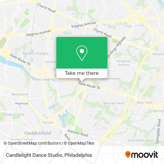 Mapa de Candlelight Dance Studio