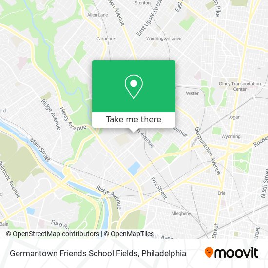 Germantown Friends School Fields map